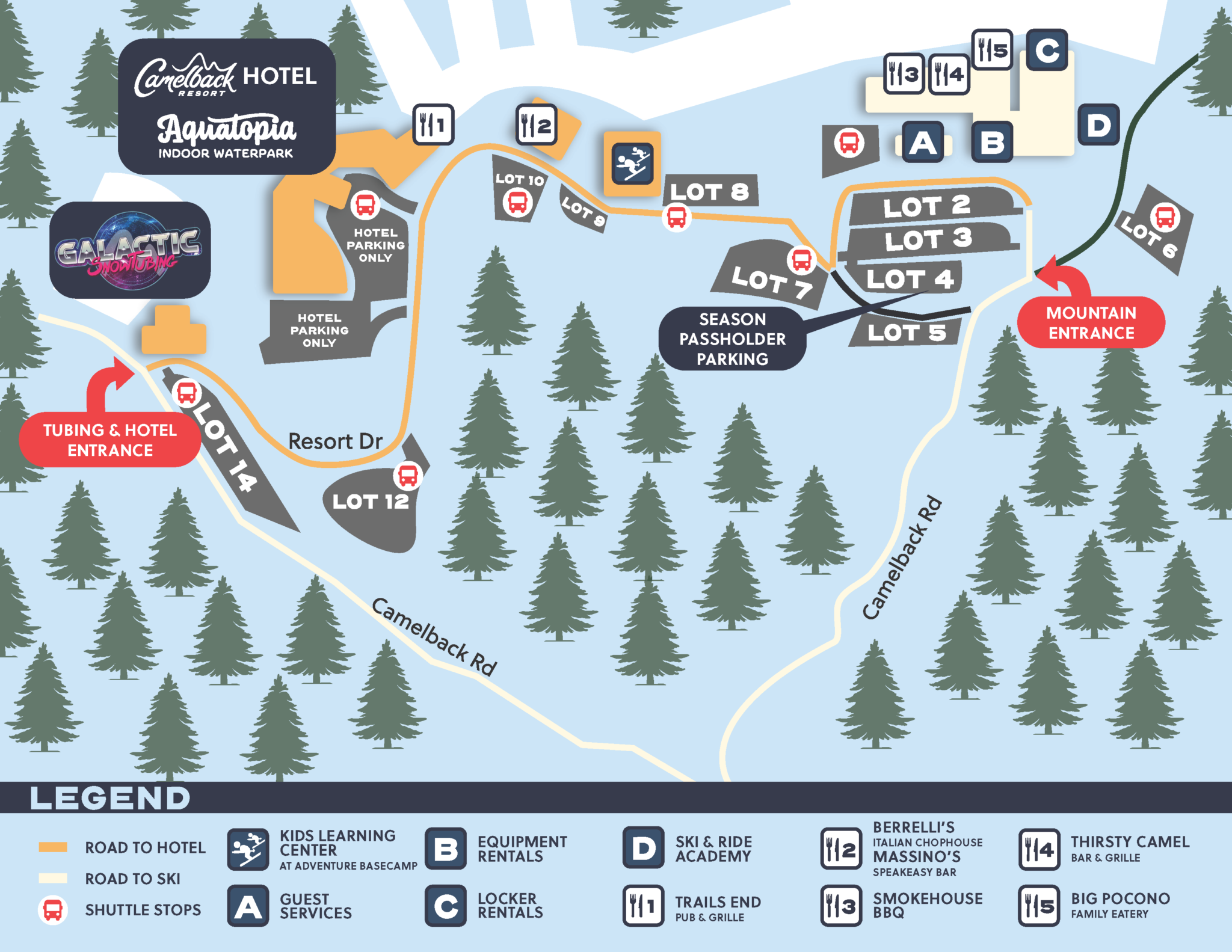 Trail Maps  , Camelback Ski & Resort